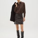 OVS Shi230 Shirt Marrone/Bian