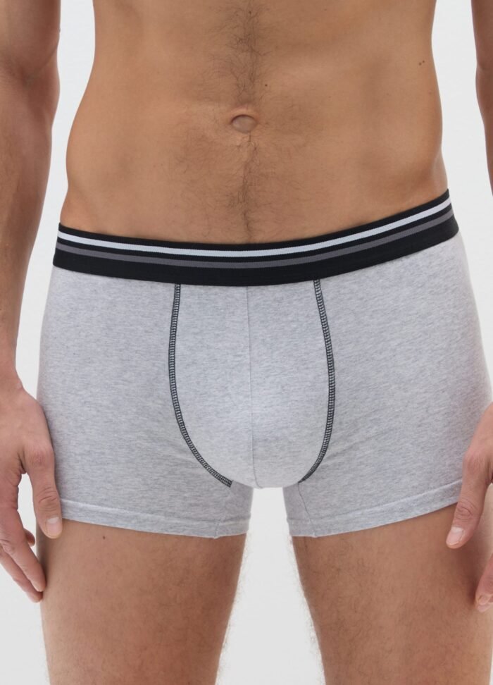 ⁦Men's Cotton Boxer Shorts – 3 Pack, Black⁩ - الصورة ⁦2⁩