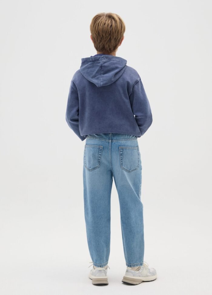 Boys' Baggy Jeans – Medium Blue - Image 2