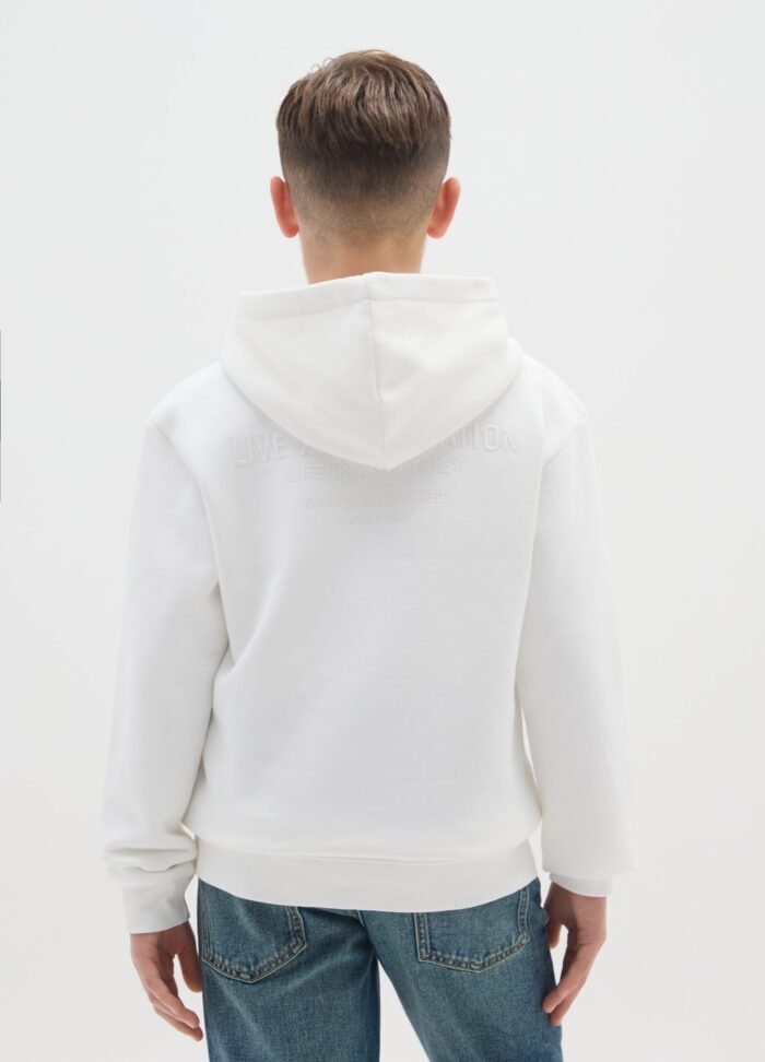 Boys' Hoodie – White - Image 2