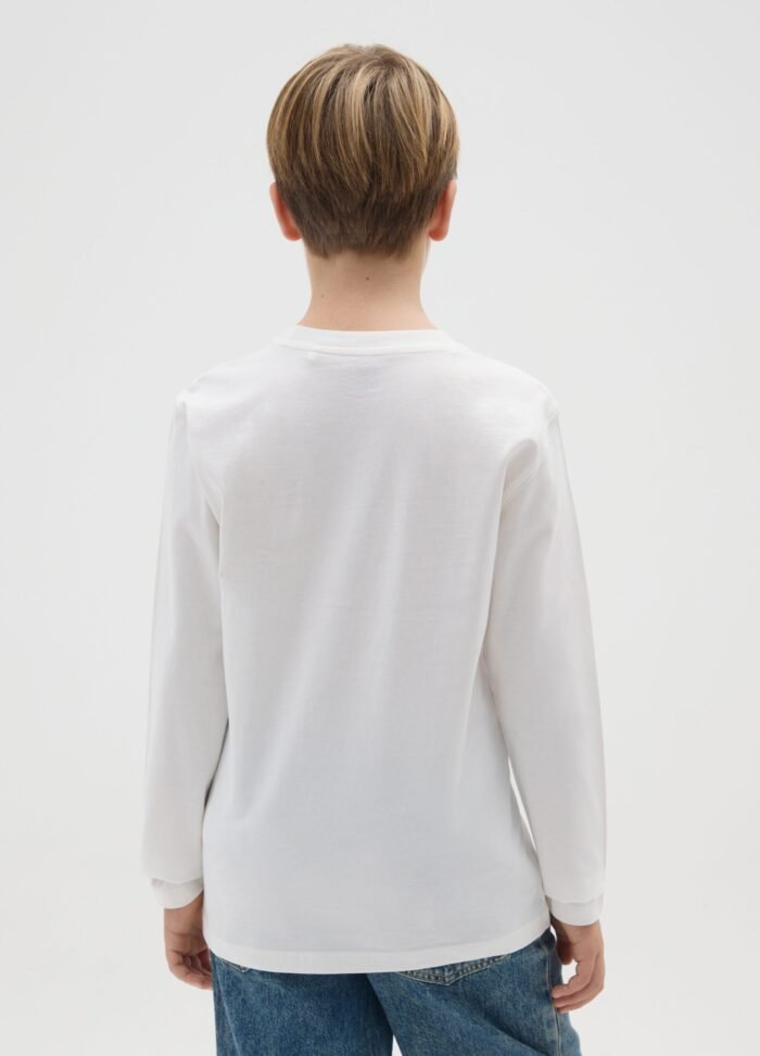Boys' Graphic T-Shirt – White - Image 2