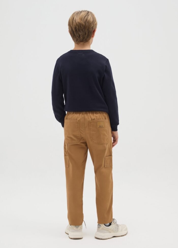 ⁦Boys' Carpenter Trousers – Chipmunk Brown⁩ - الصورة ⁦2⁩
